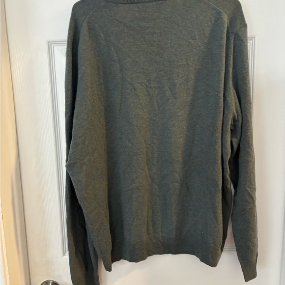 Black Brown 1826 sage 100% cashmere V-Neck Sweater Mens - Picture 4 of 6